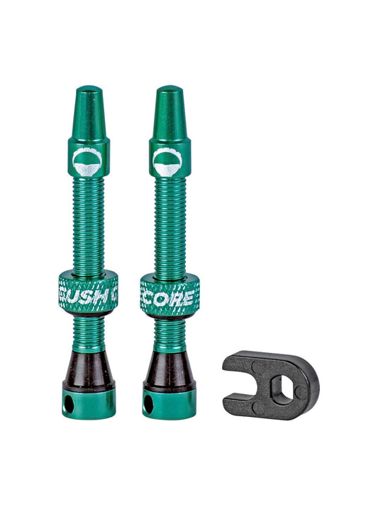 CushCore Tubeless Presta Valve Set - 44mm Turquoise