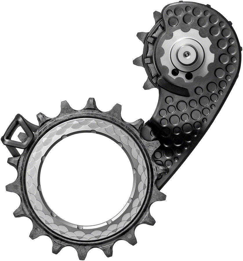 absoluteBLACK HOLLOWcage Oversized Derailleur Pulley Cage - For Shimano Dura-Ace 9250 Full Ceramic Bearings Carbon Cage Titanium
