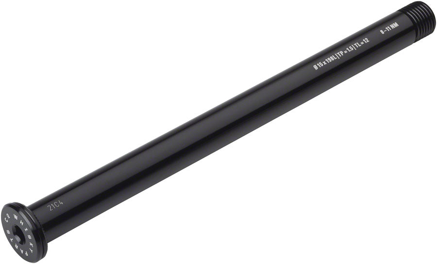 WHISKY No.9 Thru Bolt - 15mm 198mm P1.5 TL12 Black