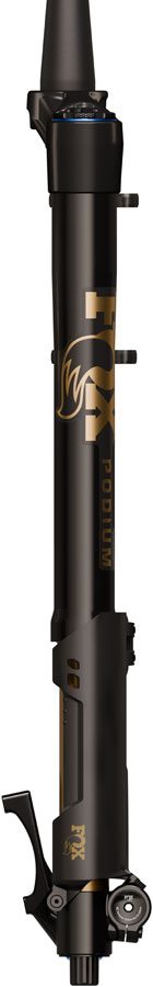 FOX Factory Podium Inverted Suspension Fork - 29" 170 mm 20TA x 110 mm 44mm Offset GRIP X2 58HT Crown BLK/Podium Gold