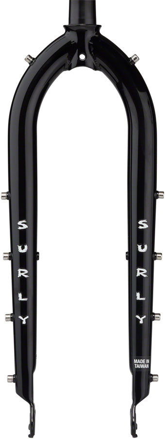 Surly Cocktail Fork - 27.5" QRx100mm 1-1/8" Straight Steerer 420mm Axle To Crown Steel BLK