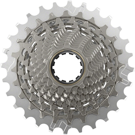 SRAM RED XG-1290 Cassette - 12-Speed 10-28t For XDR Driver Body Silver E1