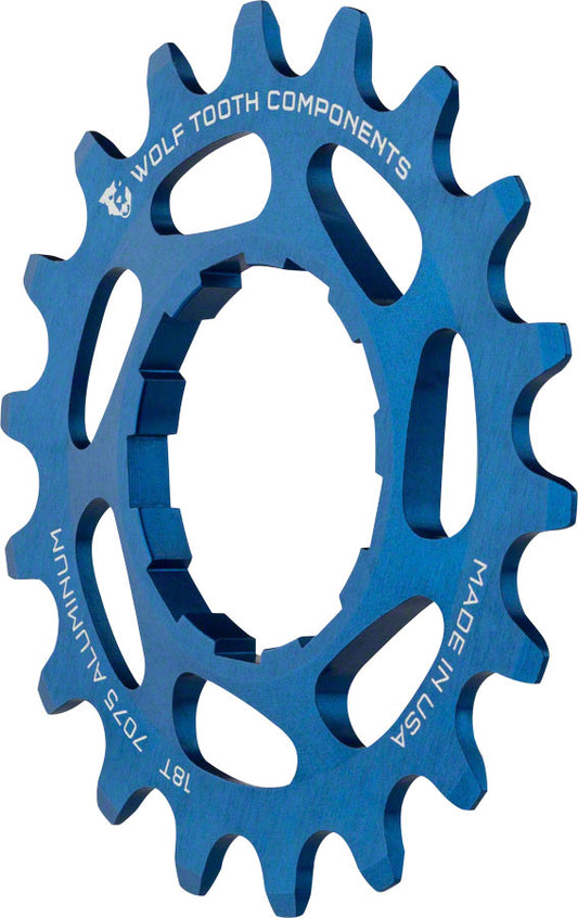 Wolf Tooth Single Speed Aluminum Cog - 18t Compatible with 3/32