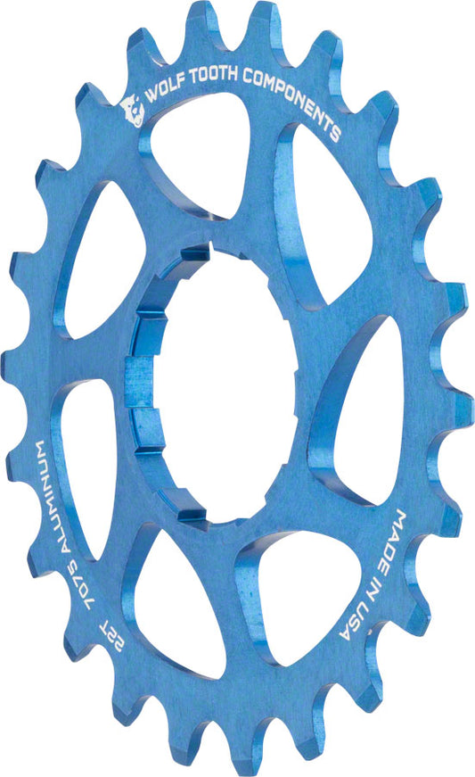 Wolf Tooth Single Speed Aluminum Cog - 22t Compatible with 3/32