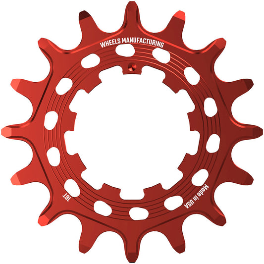 Wheels Manufacturing SOLO HG Cog - 16t Fits SOLO-HG Kits Red