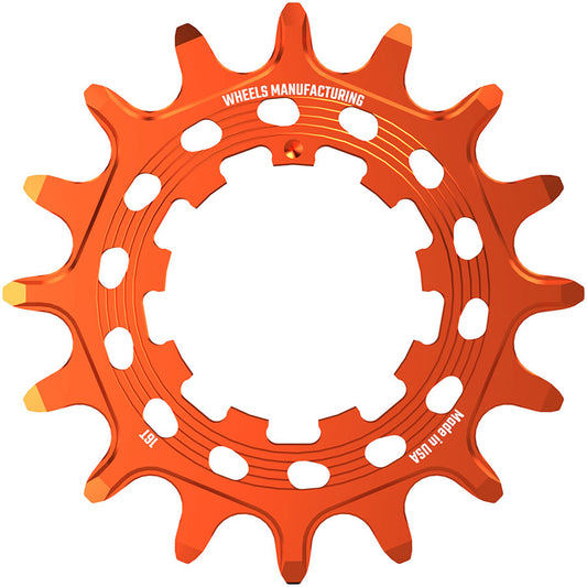 Wheels Manufacturing SOLO HG Cog - 16t Fits SOLO-HG Kits Orange