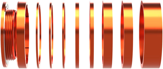 Wheels Manufacturing SOLO-HG Single Speed Conversion Kit - For HG Style Hubs Orange