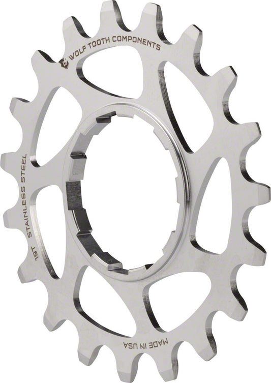Wolf Tooth Single Speed Stainless Steel Cog - 19t Compatible 3/32