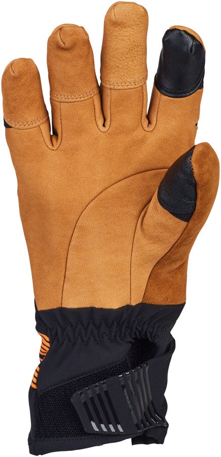 45NRTH 2024 Sturmfist 5 LTR Leather Gloves - Tan/Black Full Finger Large