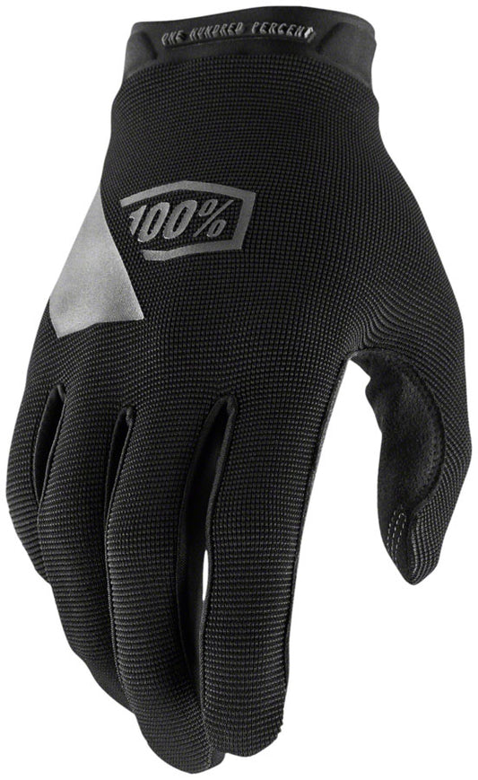 100% Ridecamp Gloves - Black Full Finger Women's X-Large
