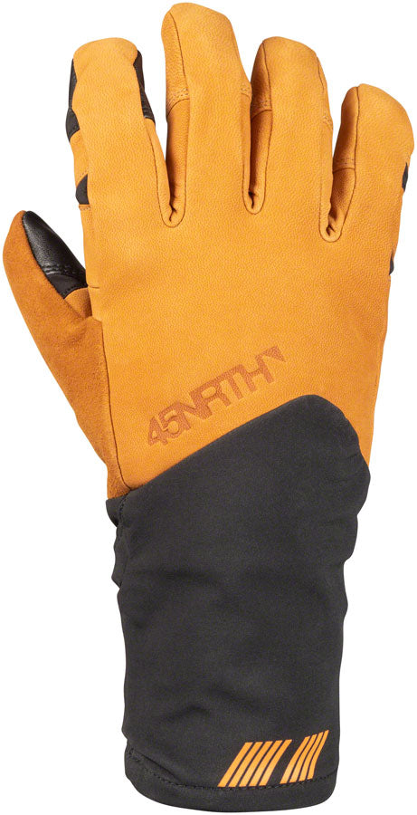 45NRTH 2023 Sturmfist 5 LTR Leather Gloves - Tan/Black Full Finger X-Large