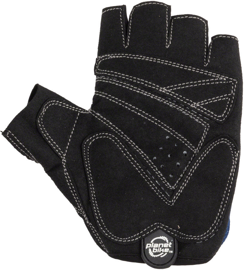 Planet Bike Aries Gloves - Black/Blue Short Finger Large