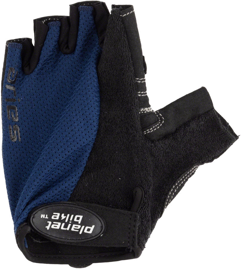 Planet Bike Aries Gloves - Black/Blue Short Finger Large