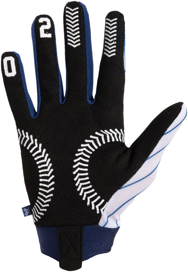 FUSE Omega Gloves - Ballpark Full Finger White/Blue X-Large