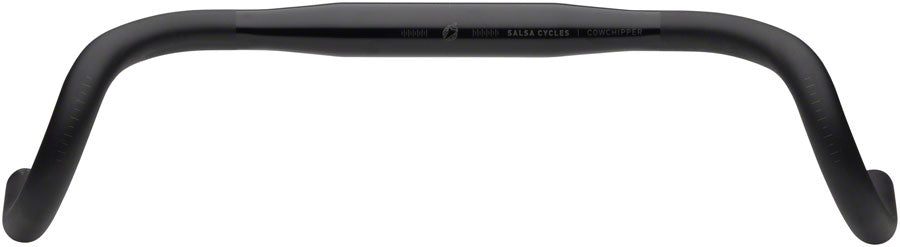 Salsa Cowchipper Deluxe Drop Handlebar - 31.8mm Clamp 40cm Width Aluminum BLK