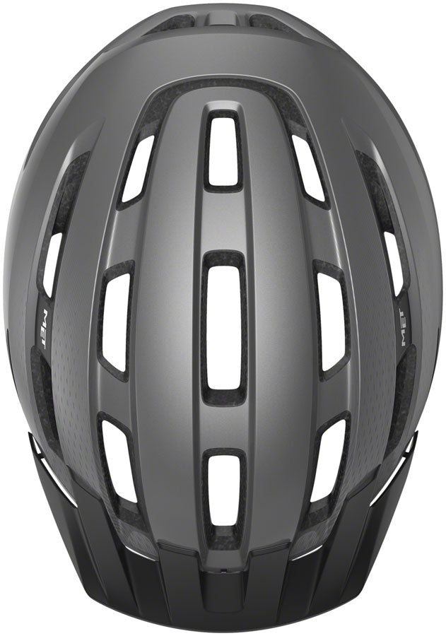 MET Downtown Mips Helmet - Gray Glossy Medium