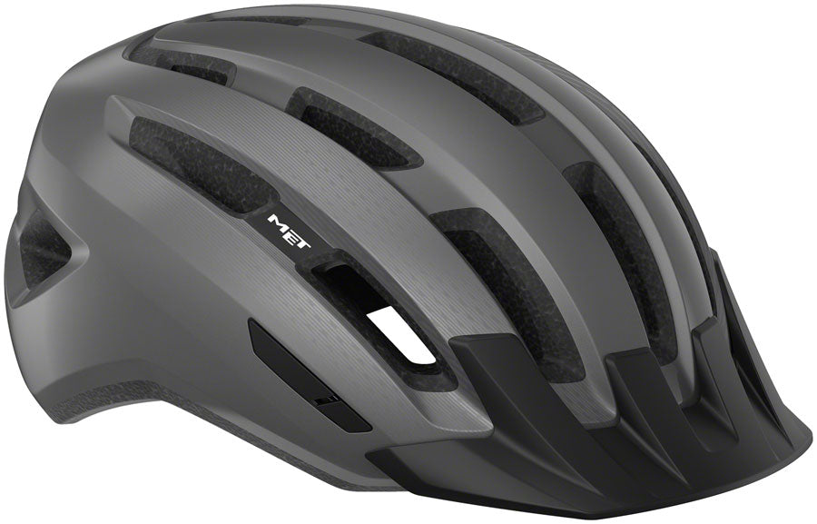 MET Downtown Mips Helmet - Gray Glossy Large