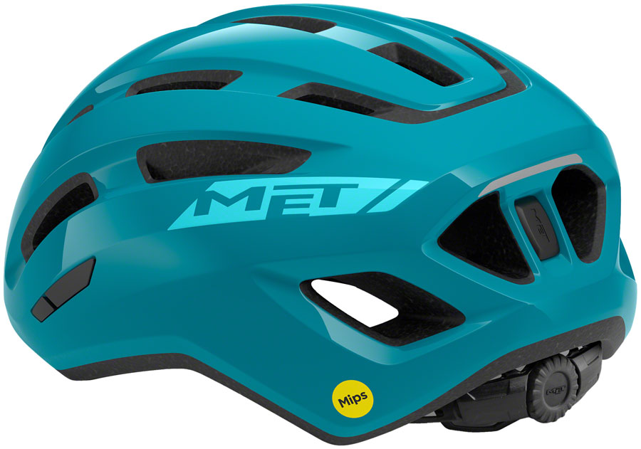 MET Miles Mips Helmet - Teal Glossy Medium