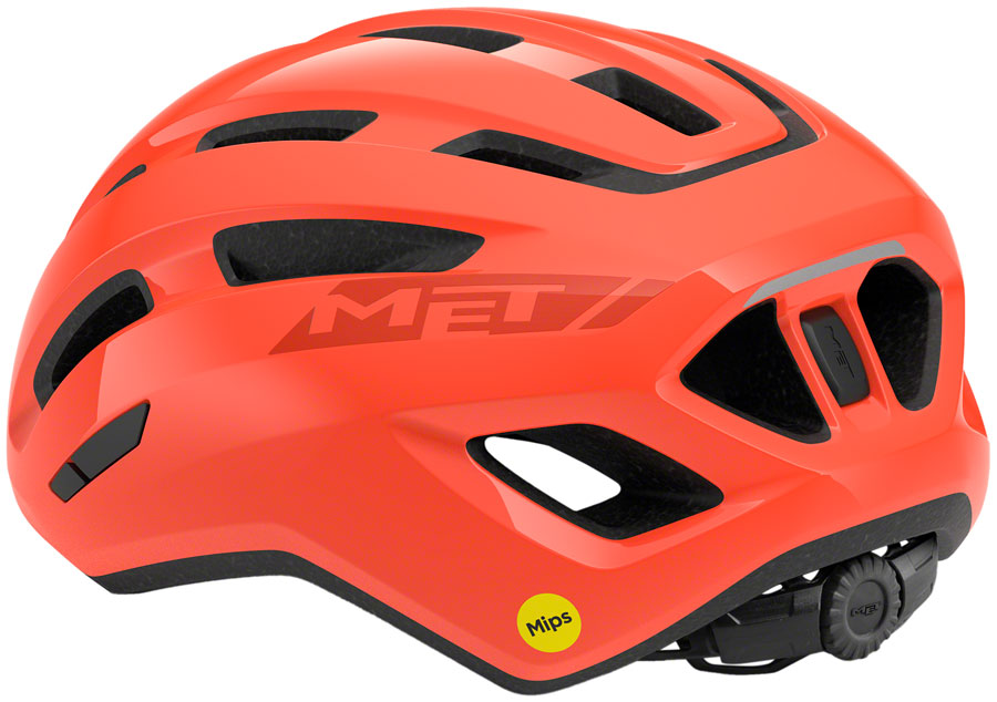 MET Miles Mips Helmet - Coral Glossy Large
