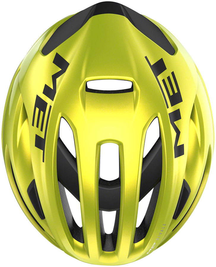 MET Rivale MIPS Helmet - Lime Yellow Metallic Glossy Large