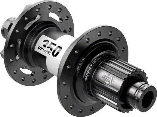 DT Swiss 350 DEG Rear Hub - 12 x 148mm 6-Bolt Micro Spline Black 28H 72pt