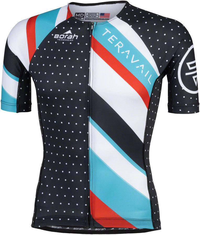 Teravail Waypoint Men's Jersey - Black White Blue Red Large