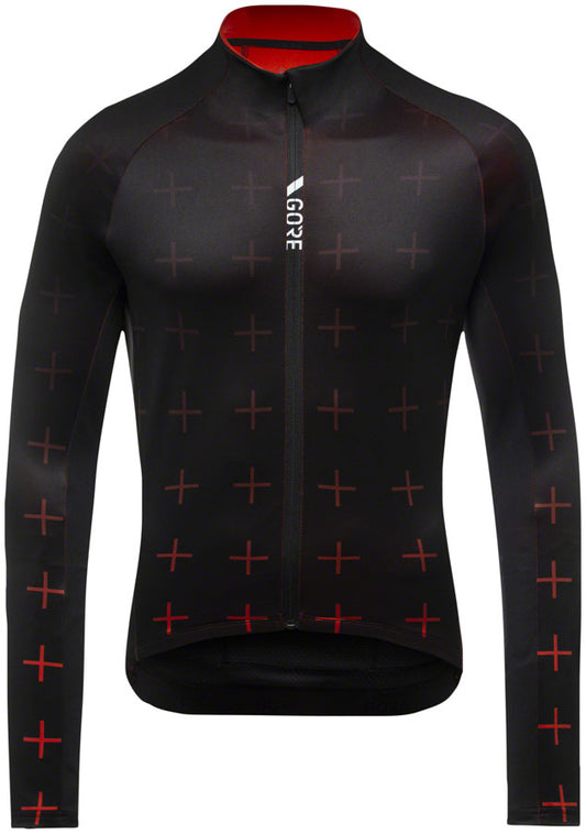 Gorewear C5 Thermo Jersey - Black/Fireball Men's Small