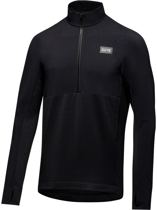 Gorewear Trail KPR Hybrid 1/2-Zip Jersey - Black Men's Large