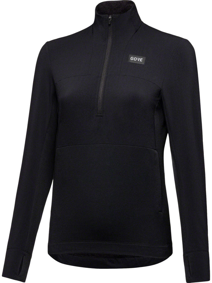 Gorewear Trail KPR Hybrid 1/2-Zip Jersey - Black Women's Small