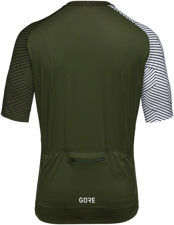 Gorewear C5 Jersey - Utility Green/White Men's Small