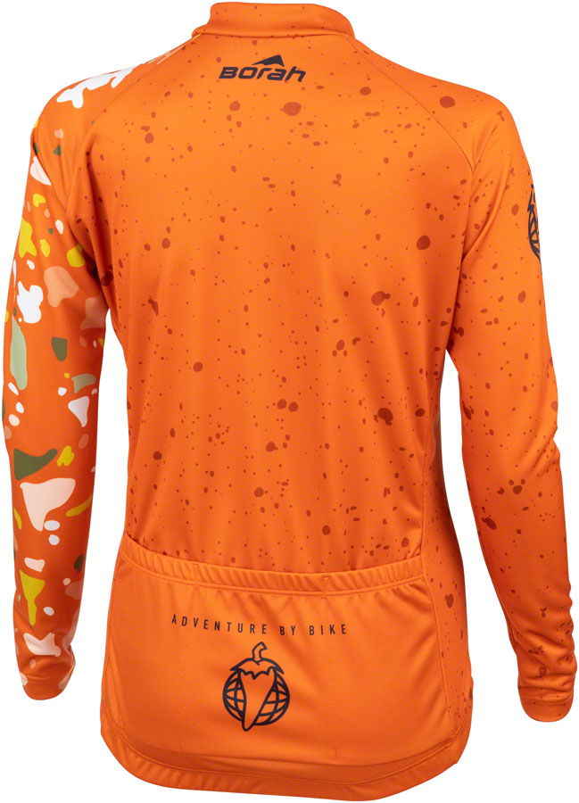 Salsa Women's Terrazzo Long Sleeve Jersey - Small Orange