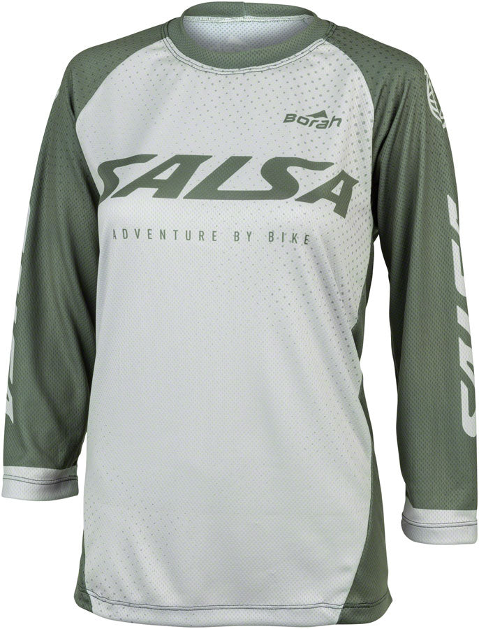 Salsa Women's Fleet 3/4 MTB Jersey - 3X-Large Green White
