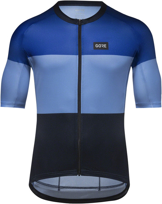 Gorewear Spirit Stripes Jersey - Ultramarine Blue/Scrub Blue Men's X-Large