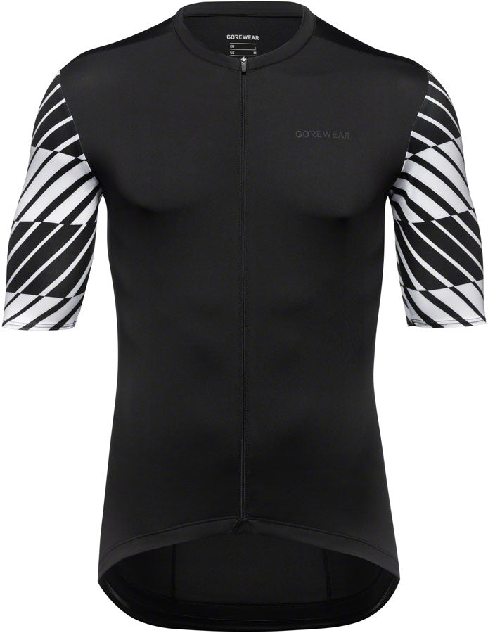 Gorewear Swiftride Optical Jersey - Black/White Men's Large