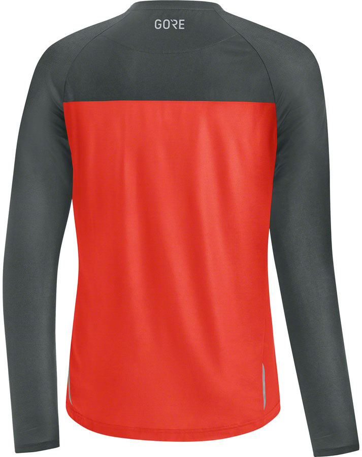 Gorewear Trail Long Sleeve Shirt - Fireball/Urban Grey Men's Small