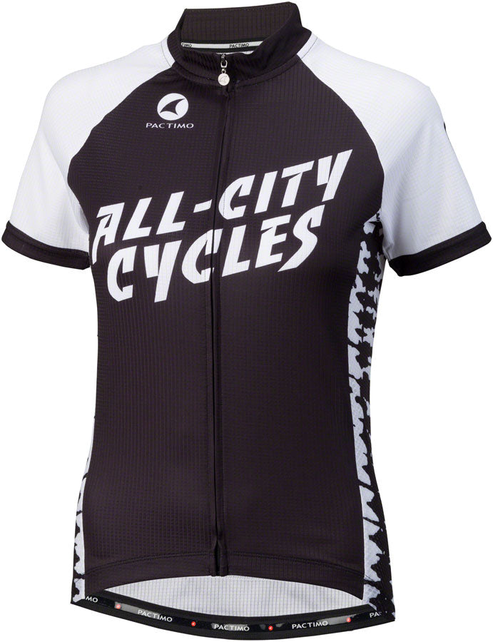 All-City Wangaaa! Jersey - Black/White Short Sleeve Women's Large