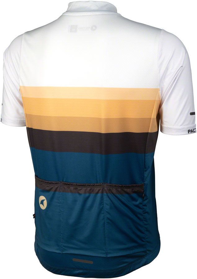 Salsa Latitude Men's Jersey - White Navy Blue Black w/ Stripes Small