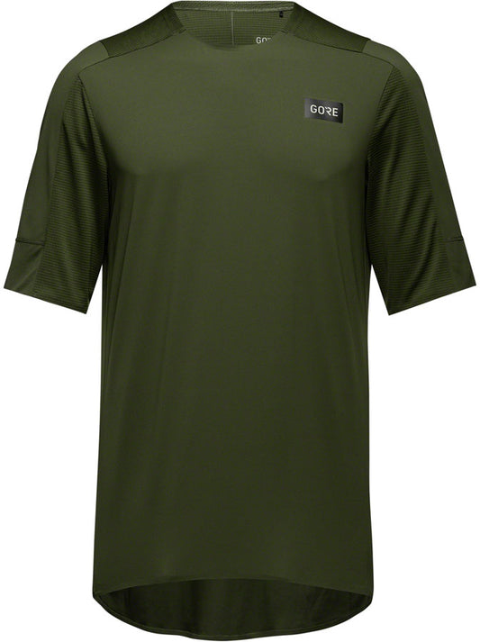 Gorewear Trail KPR Tech Jersey - Utility Green Men's Large