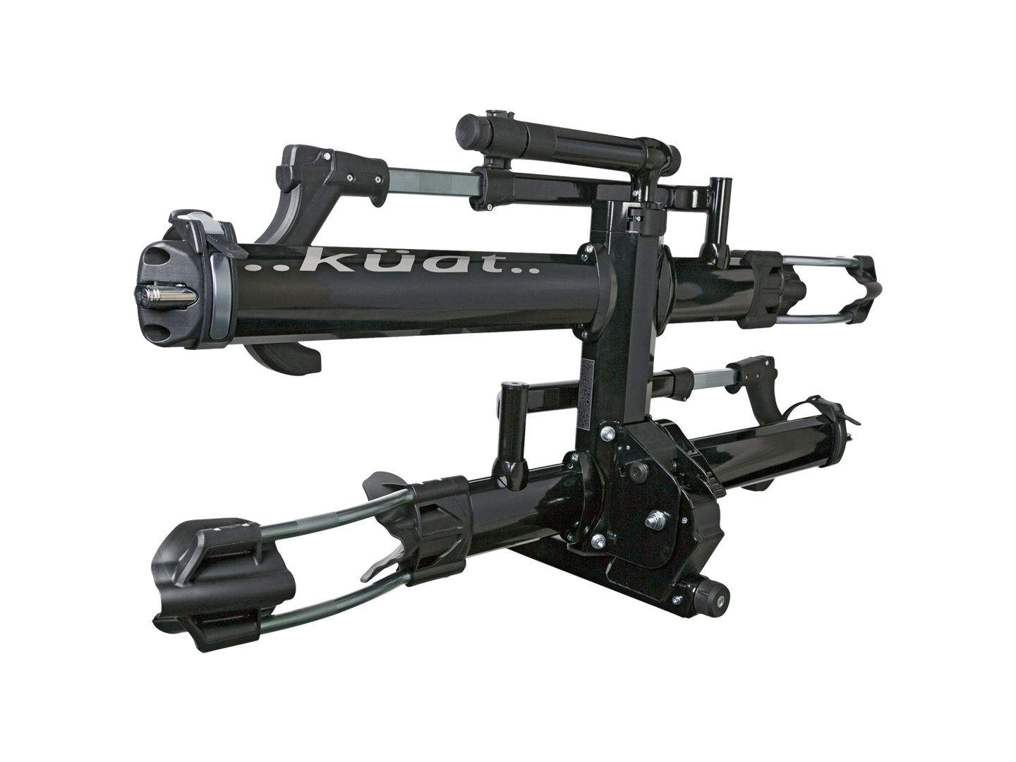 Kuat NV 2.0 Hitch Bike Rack - 2-Bike 1-1/4" Receiver - BLK Metallic/Gray Anodize