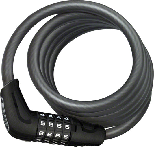 ABUS Numero 5510C Cable Lock -Combination 180cmx10mm With SCMU Seatpost Mount BLK