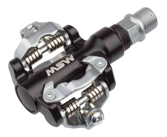 MSW MP-100 Pedals - Dual Sided Clipless Aluminum 9/16