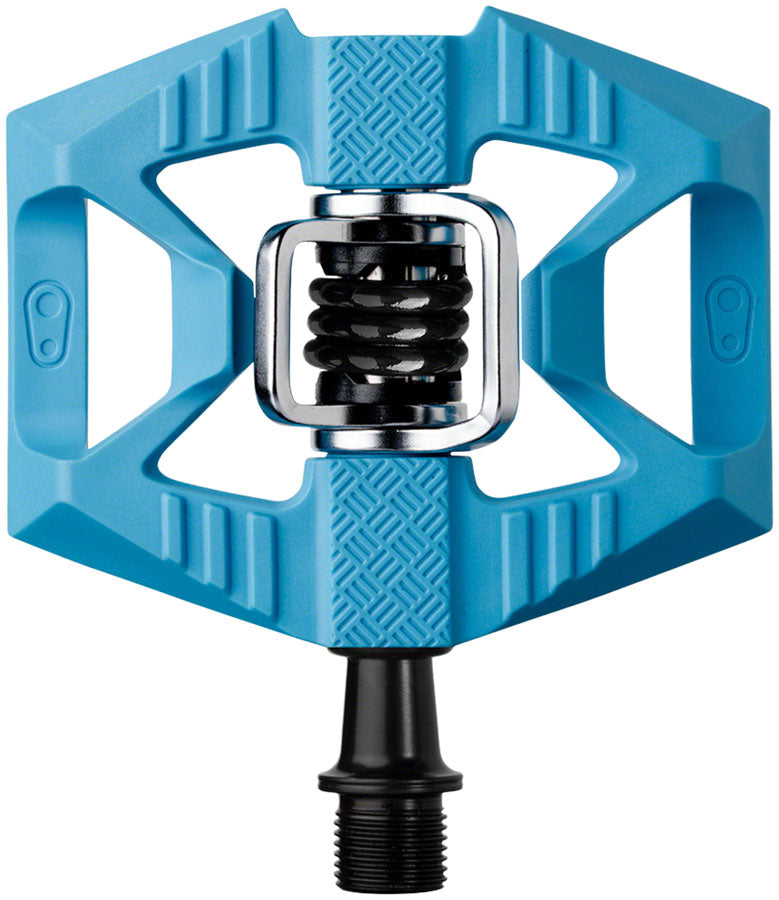 Crankbrothers Double Shot 1 Pedals - Single Side Clipless Platform Composite 9/16" Blue