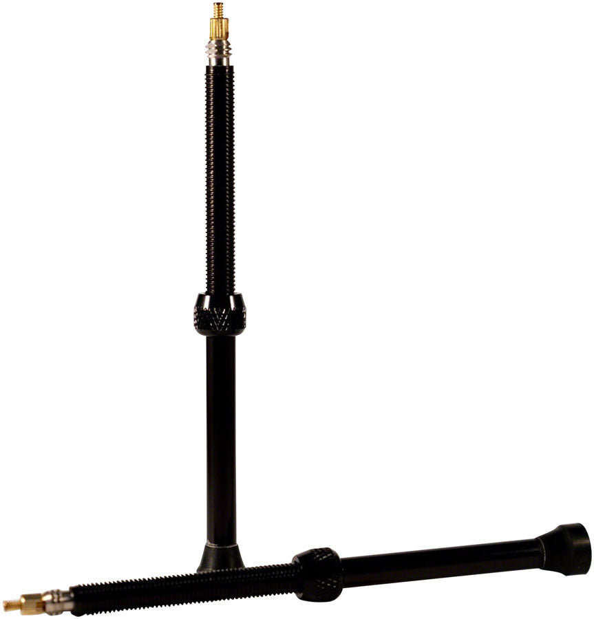 Stan's Alloy Valve Stems - 100mm Pair Black