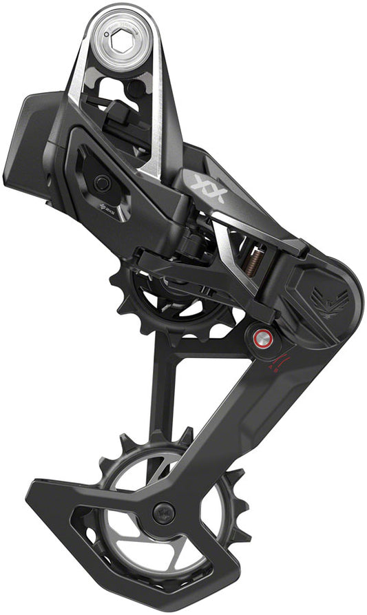 SRAM XX SL Eagle T-Type AXS Rear Derailleur - 12-Speed 52t Max Battery Not Included UDH Hangerless Carbon Cage BLK/Silver