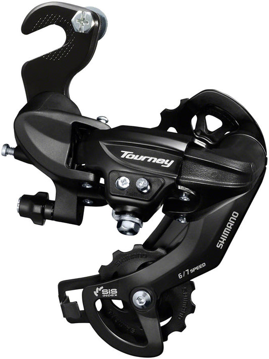 Shimano Tourney RD-TY300-SGS Rear Derailleur - 67 Speed Long Cage BLK BMX/Track Frame Hanger