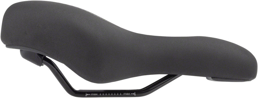 MSW Women's Saddle - Memory Foam Soft Touch Cover Steel Black