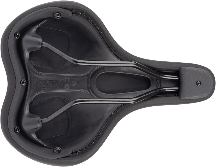 MSW Women's Saddle - Memory Foam Soft Touch Cover Steel Black