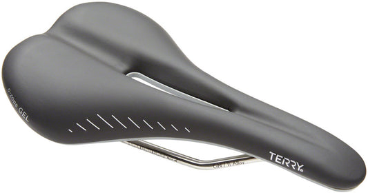 Terry Raven Ti Gel Saddle - Titanium Black