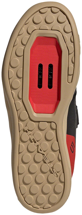 Five Ten Hellcat Mountain Clipless Shoes - Men's Core Black/Core Black/Red 7