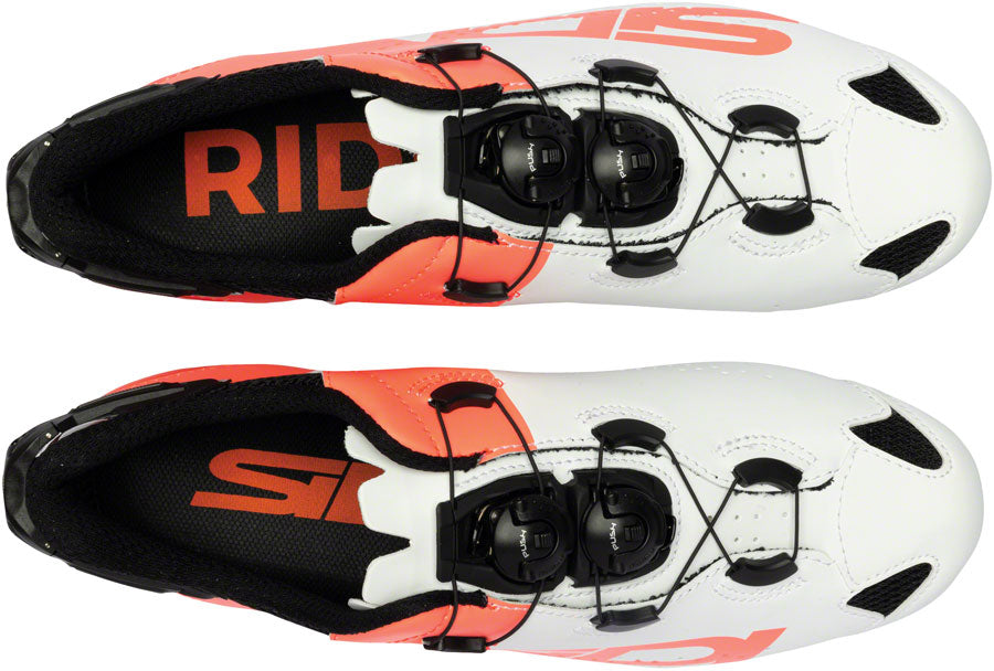 SIDI Shot 2S Pro Road Shoes - Men's White/Coral 45.5